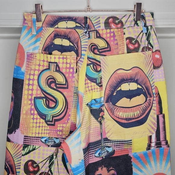 AKIRA Electric Printed Denim Cargo Pants - Picture 10 of 16